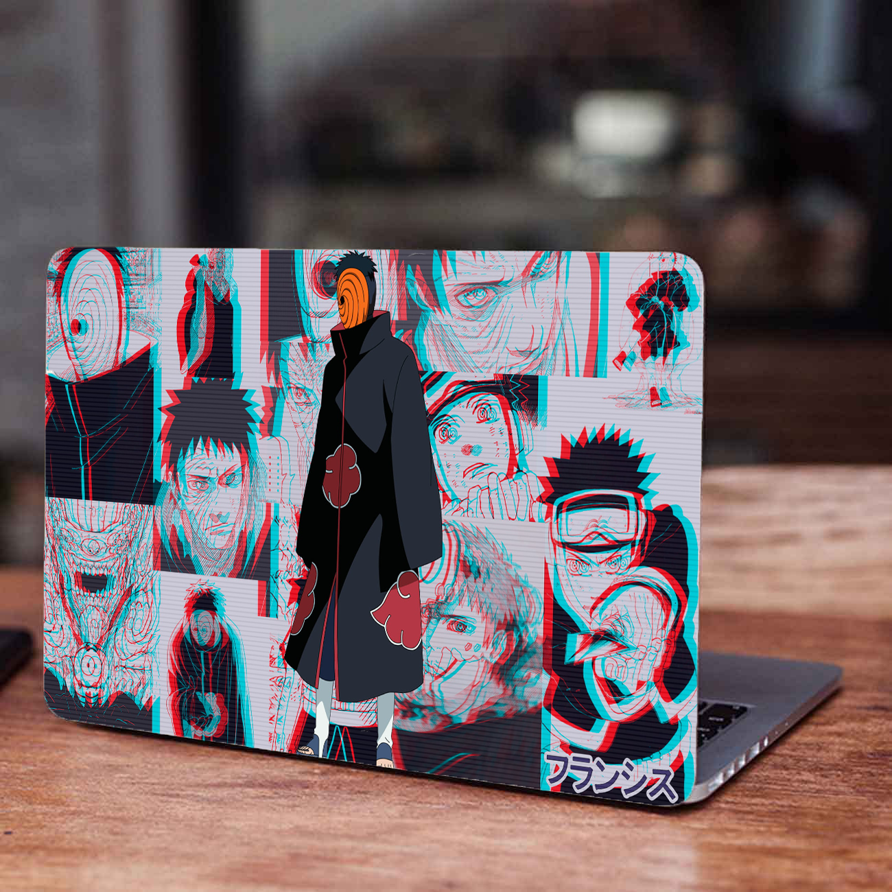 Replix Obito 3 Anime Vinyl Laptop Skin with Free Sticker Compatible for All Laptops Vinyl Laptop Decal 15.6