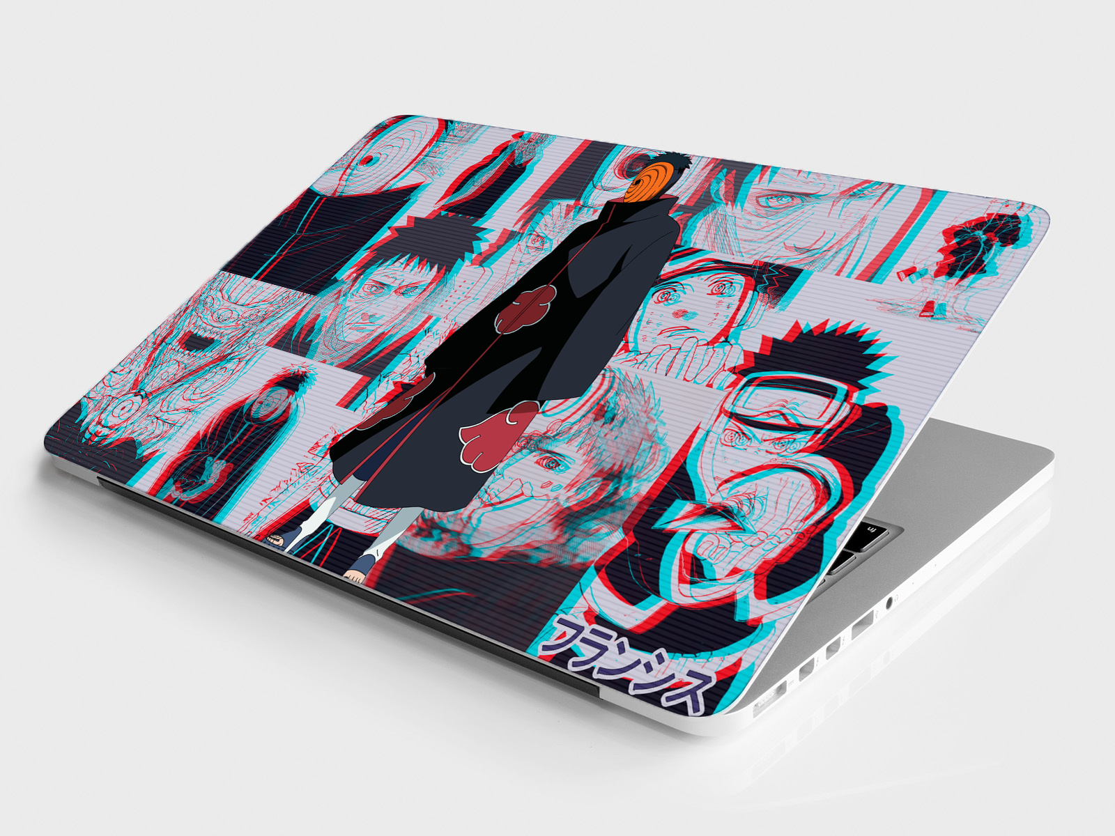 Replix Obito 3 Anime Vinyl Laptop Skin with Free Sticker Compatible for All Laptops Vinyl Laptop Decal 15.6
