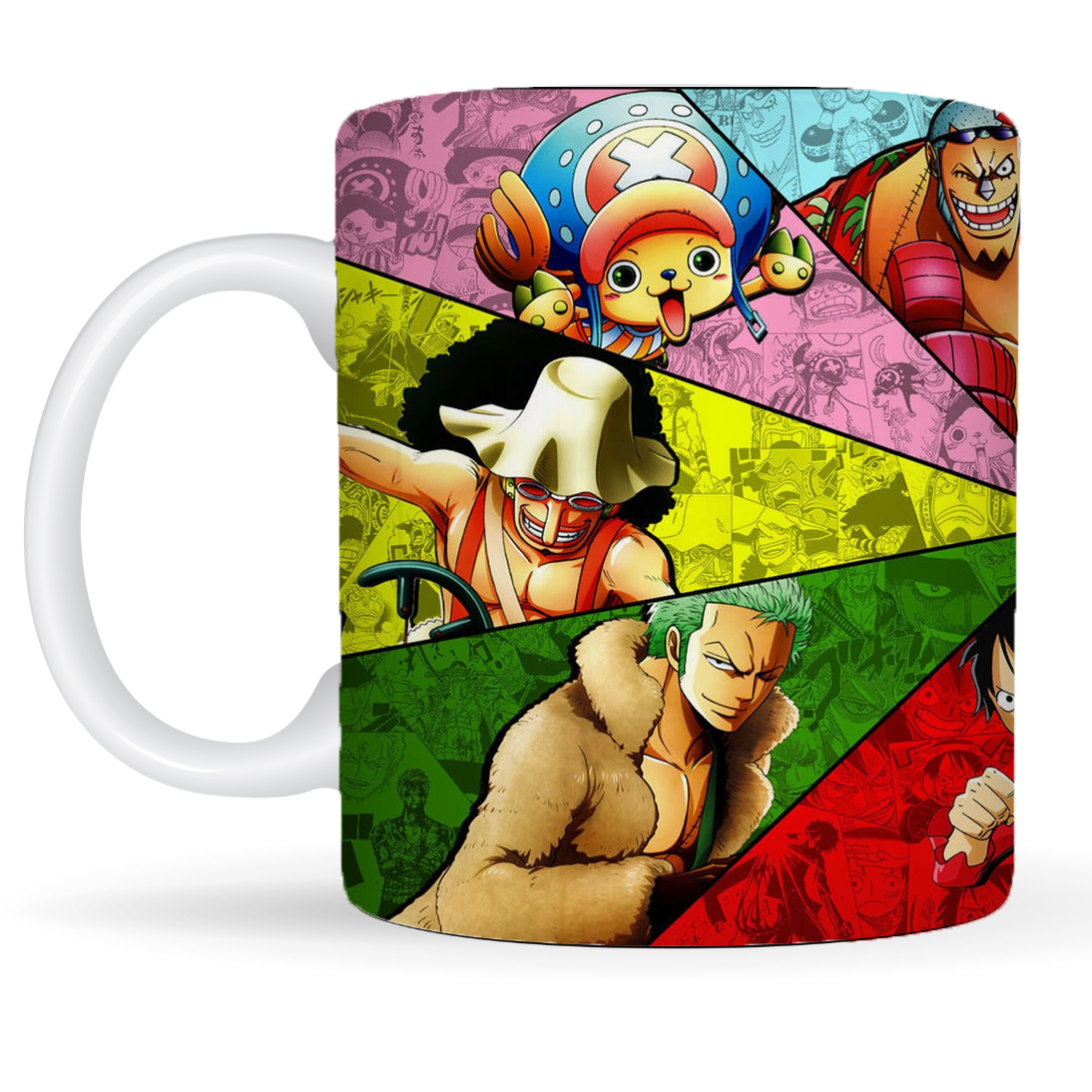Replix Naruto Anime Printed Coffee Mug, White Ceramic Milk Mug Anime Printed, 350 ml for Gifting and Present (One Piece 3)
