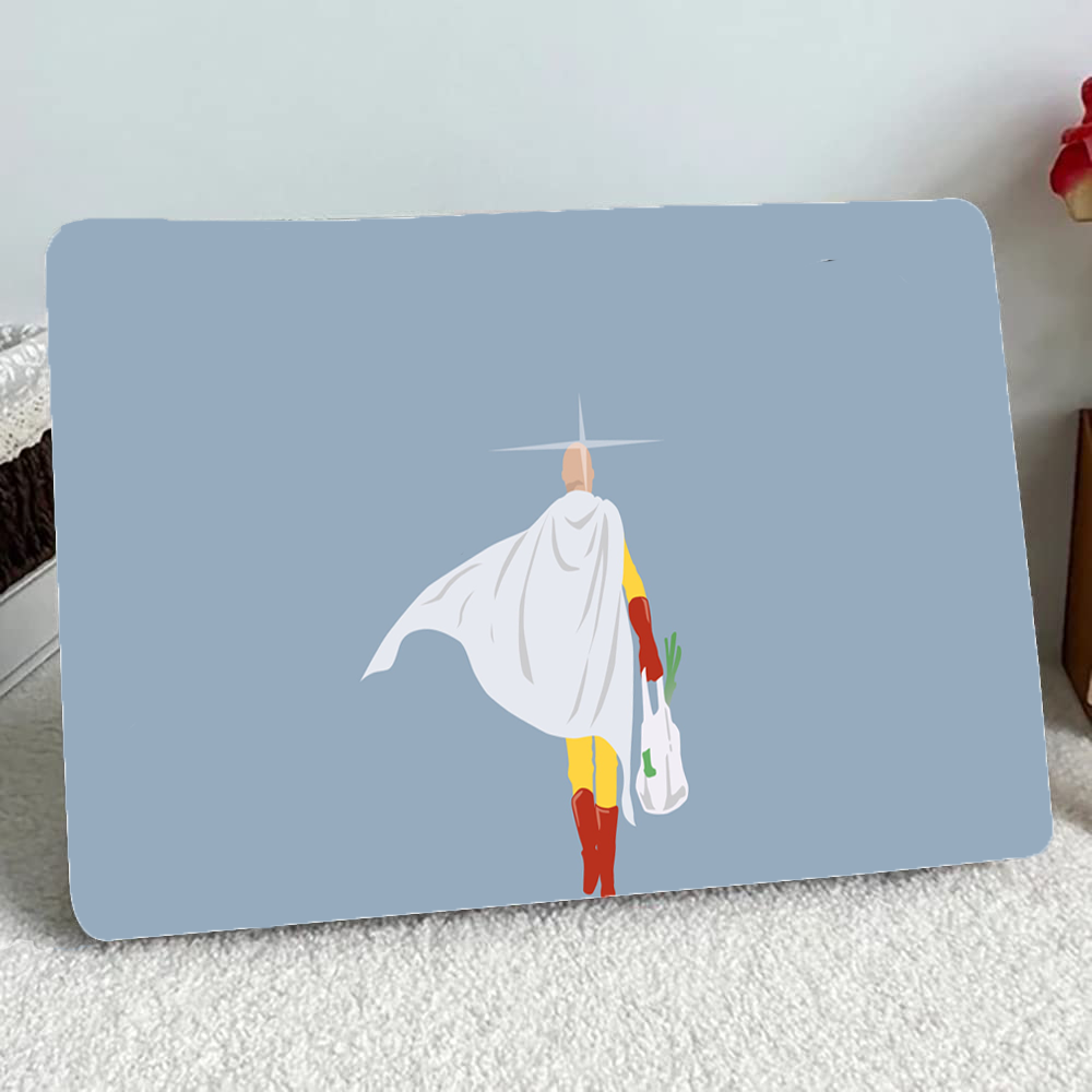 Replix Sitama Anime Vinyl Laptop Skin with Free Sticker Compatible for All Laptops Vinyl Laptop Decal 15.6