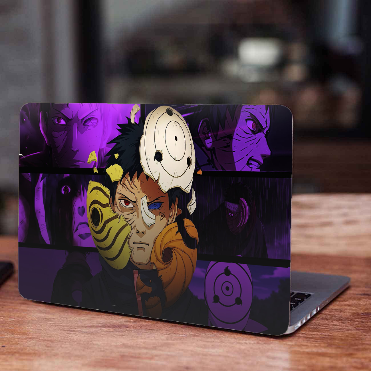 Replix Obito Anime Vinyl Laptop Skin with Free Sticker Compatible for All Laptops Vinyl Laptop Decal 15.6