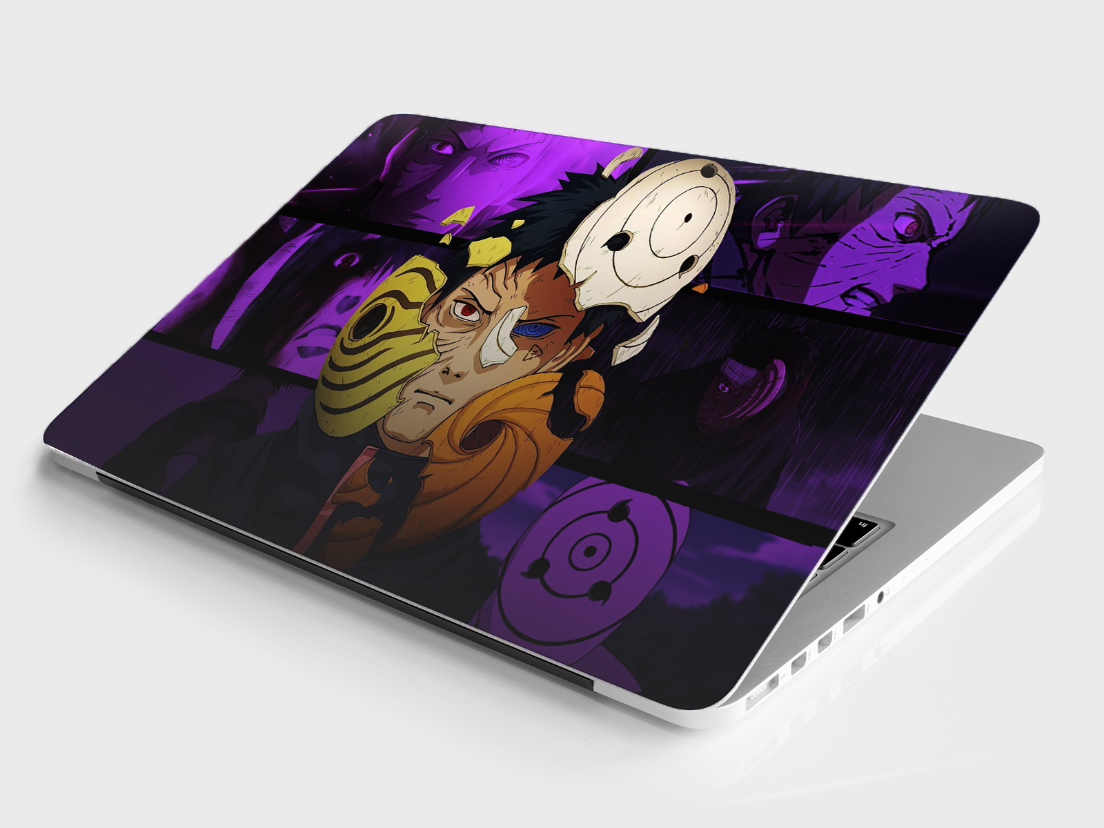 Replix Obito Anime Vinyl Laptop Skin with Free Sticker Compatible for All Laptops Vinyl Laptop Decal 15.6