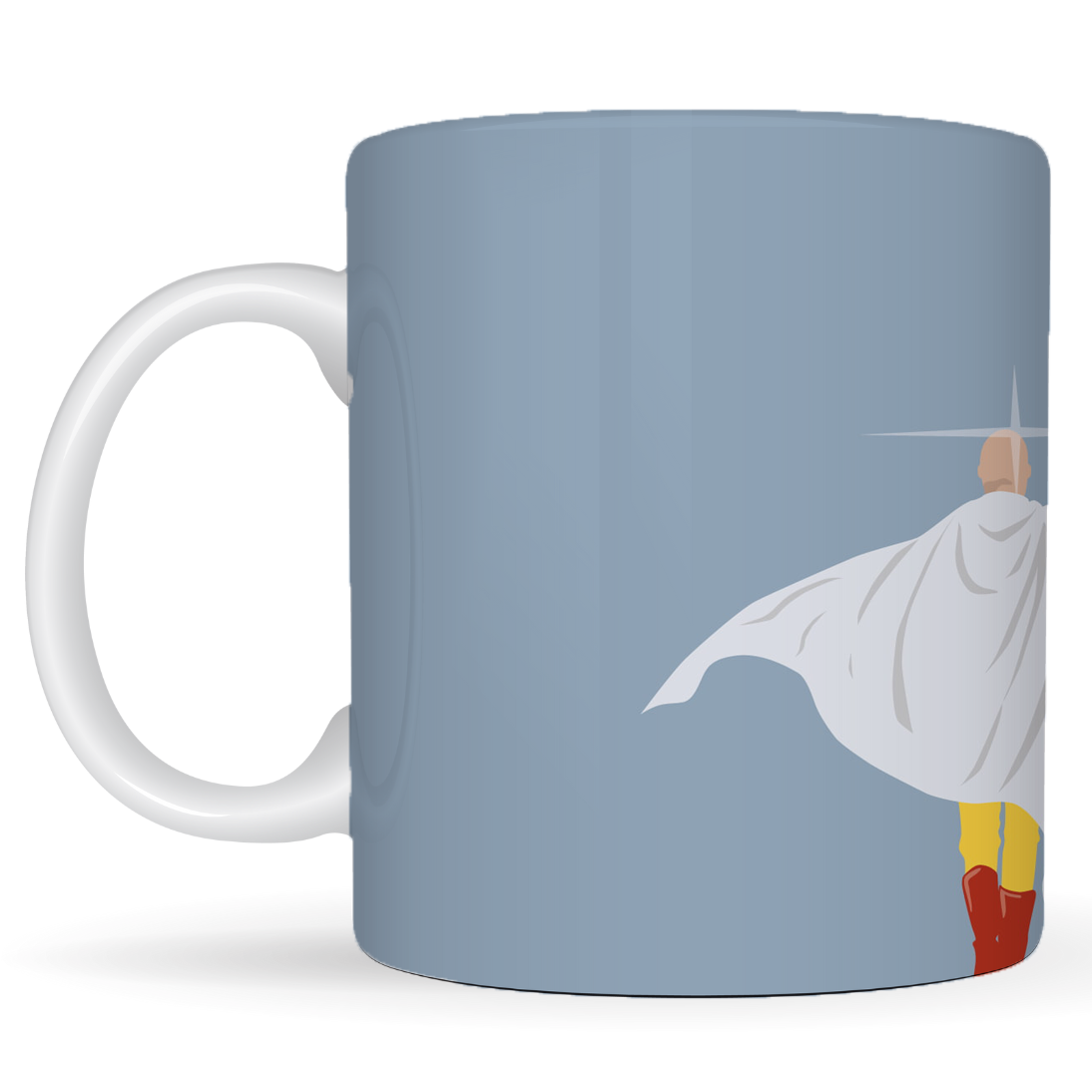 Replix Naruto Anime Printed Coffee Mug, White Ceramic Milk Mug Anime Printed, 350 ml for Gifting and Present (One Punch Man)