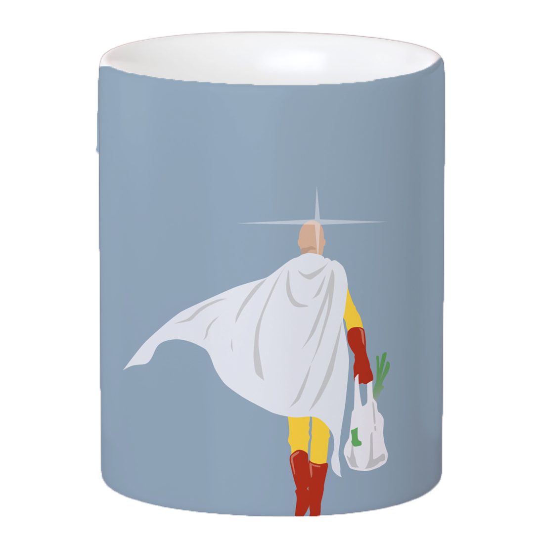 Replix Naruto Anime Printed Coffee Mug, White Ceramic Milk Mug Anime Printed, 350 ml for Gifting and Present (One Punch Man)