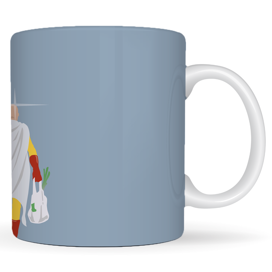 Replix Naruto Anime Printed Coffee Mug, White Ceramic Milk Mug Anime Printed, 350 ml for Gifting and Present (One Punch Man)