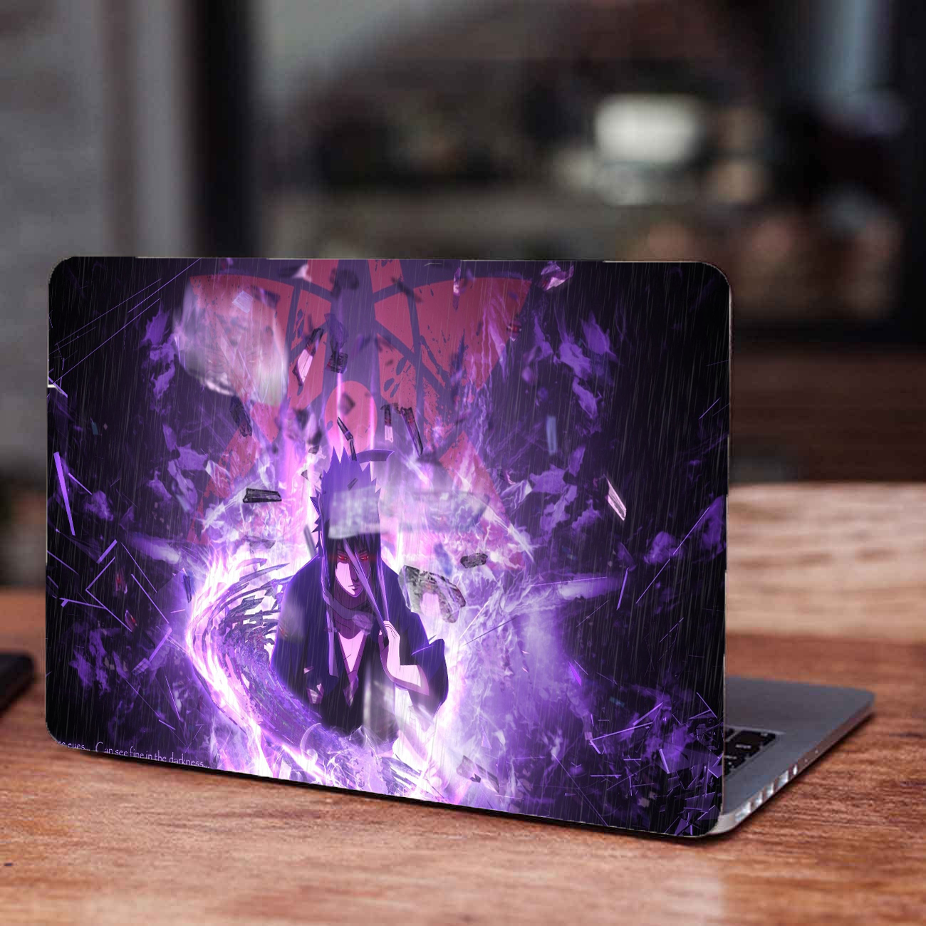 Replix Sasuke 2 Anime Vinyl Laptop Skin with Free Sticker Compatible for All Laptops Vinyl Laptop Decal 15.6