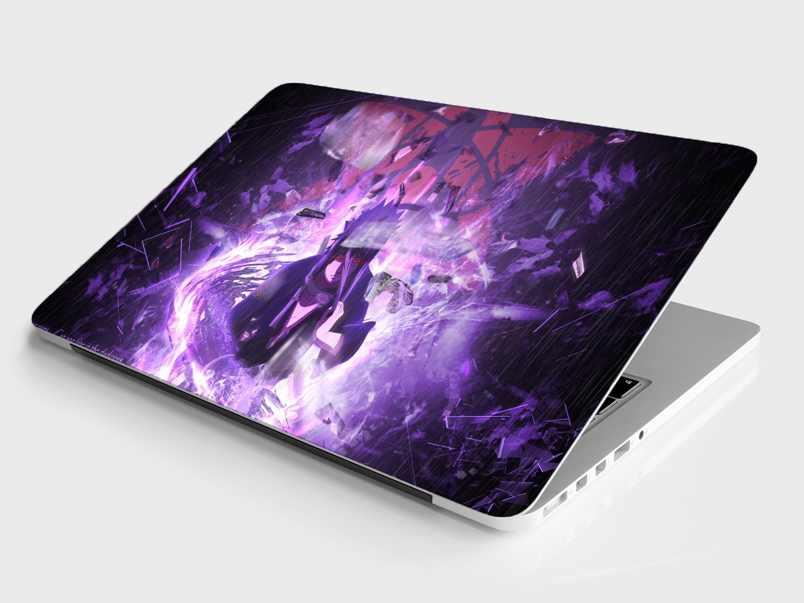 Replix Sasuke 2 Anime Vinyl Laptop Skin with Free Sticker Compatible for All Laptops Vinyl Laptop Decal 15.6