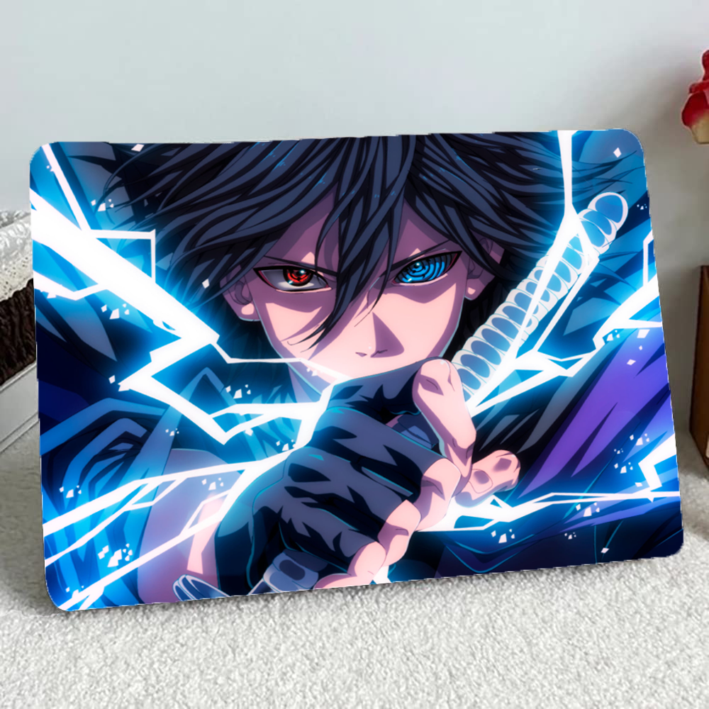 Replix Sasuke Anime Vinyl Laptop Skin with Free Sticker Compatible for All Laptops Vinyl Laptop Decal 15.6