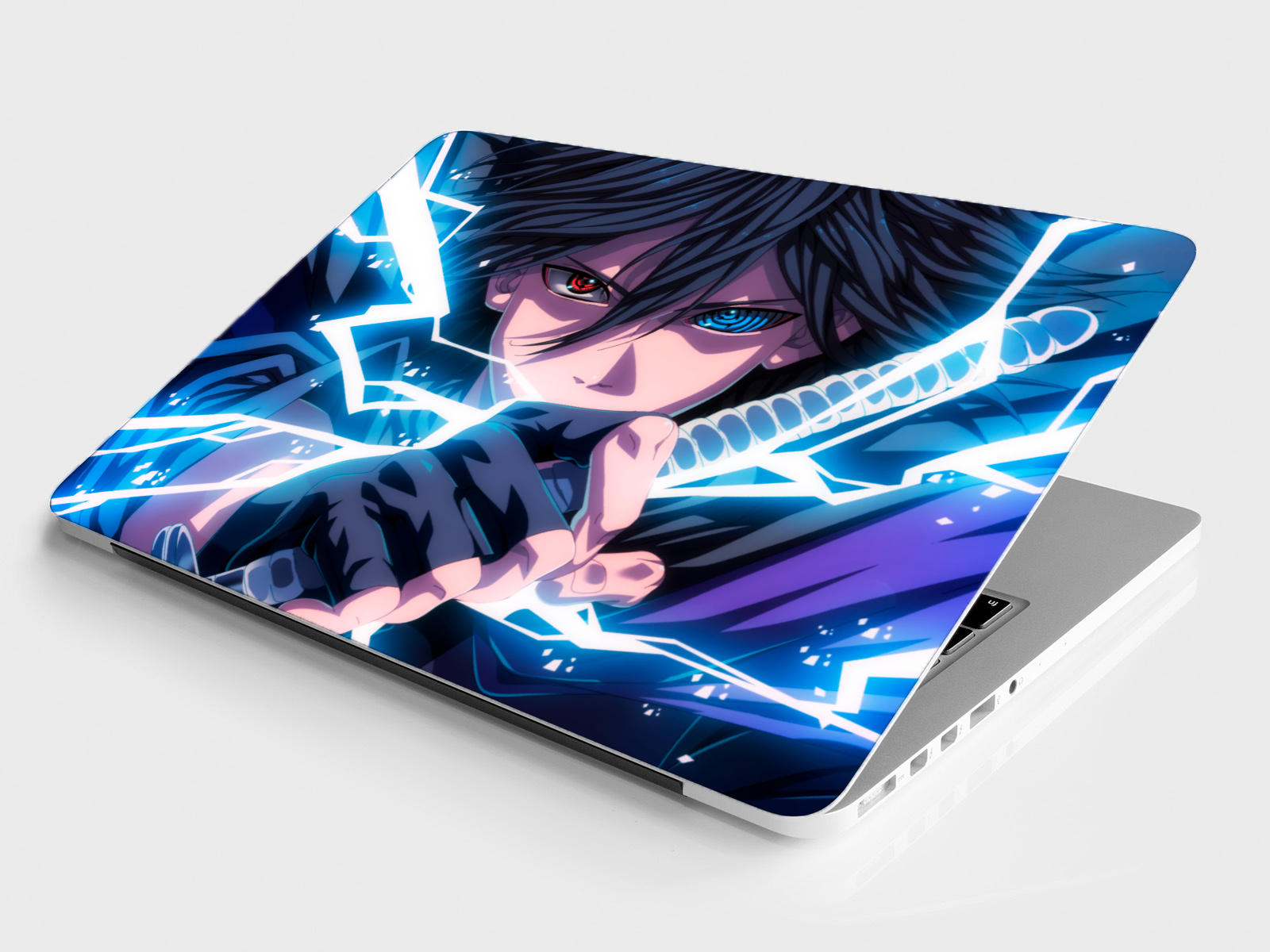 Replix Sasuke Anime Vinyl Laptop Skin with Free Sticker Compatible for All Laptops Vinyl Laptop Decal 15.6