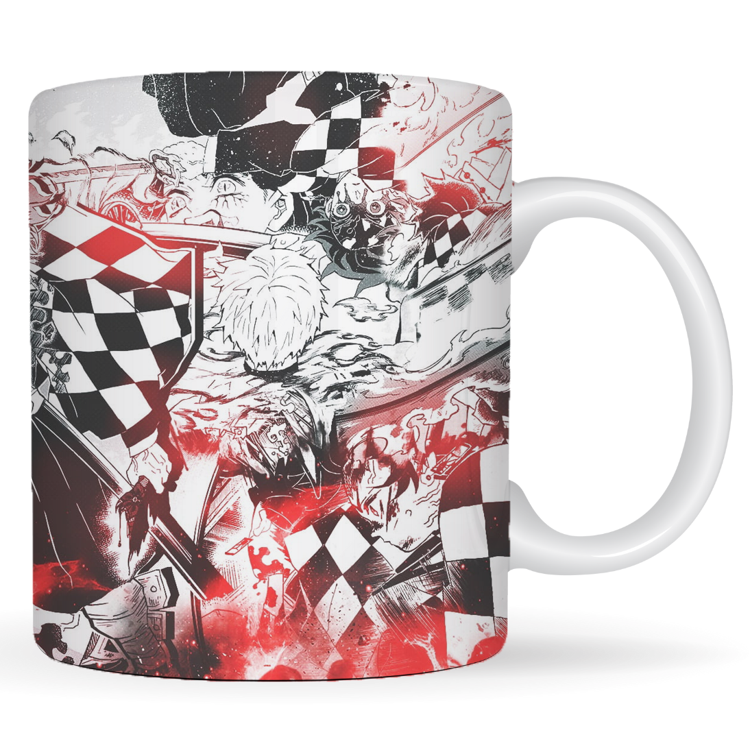 Replix Naruto Anime Printed Coffee Mug, White Ceramic Milk Mug Anime Printed, 350 ml for Gifting and Present (Tanjiro)