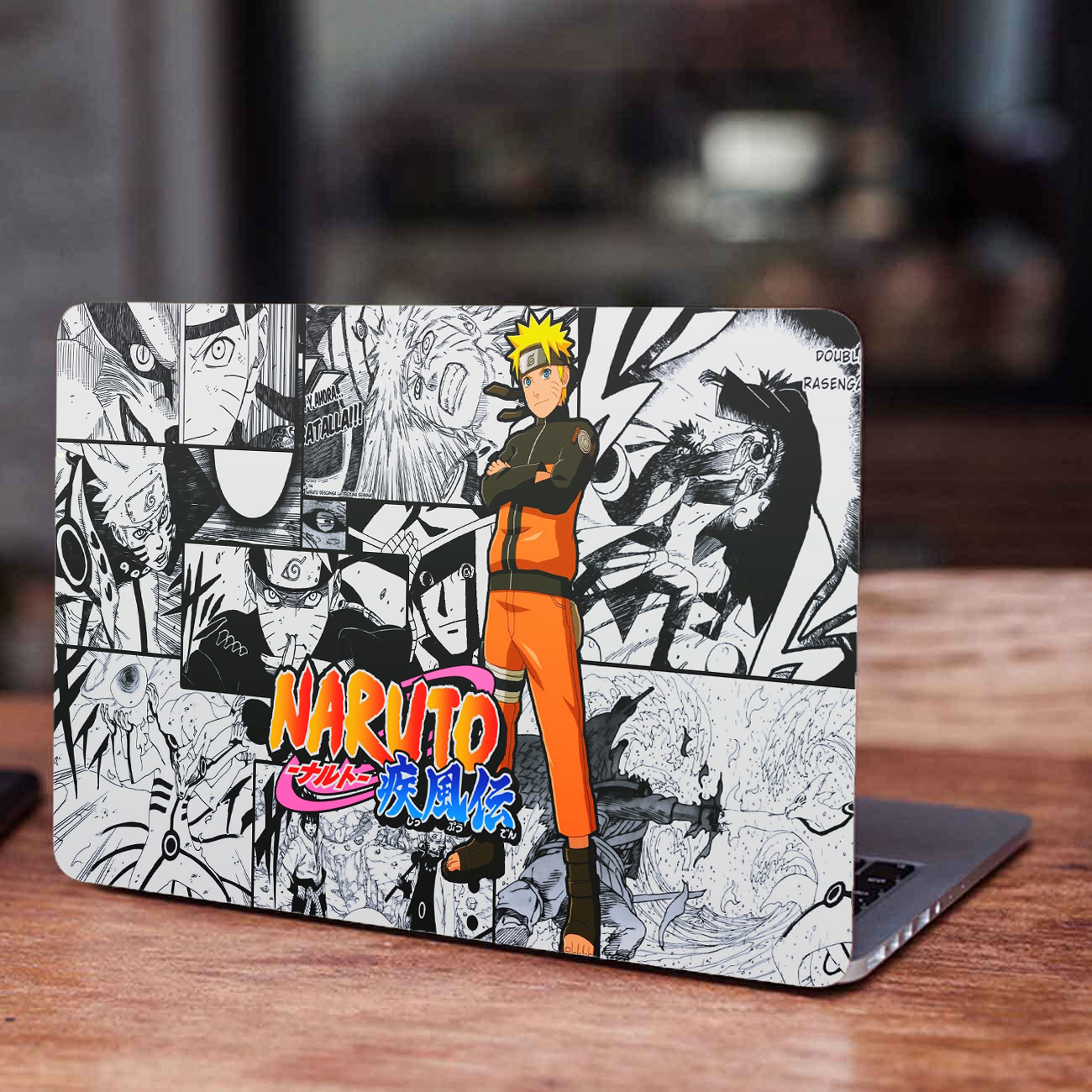 Replix Naruto 1 Anime Vinyl Laptop Skin with Free Sticker Compatible for All Laptops Vinyl Laptop Decal 15.6