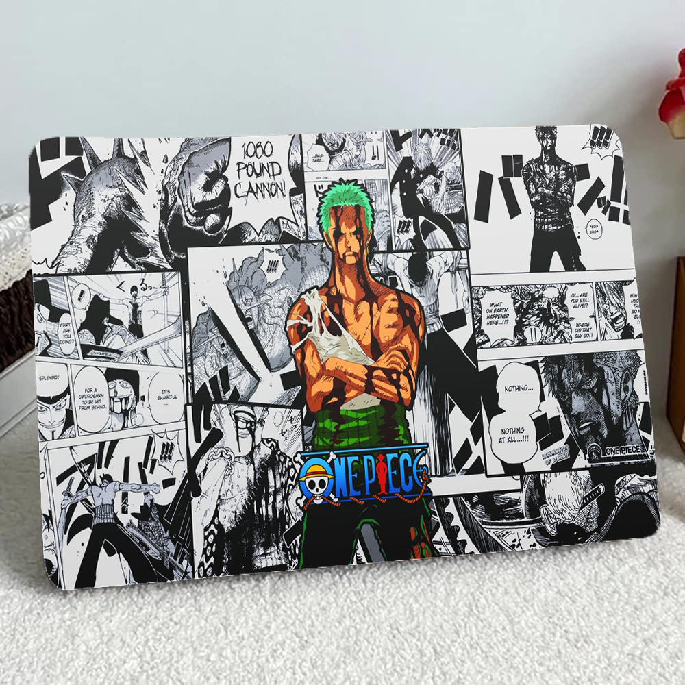Replix Zoro Anime Vinyl Laptop Skin with Free Sticker Compatible for All Laptops Vinyl Laptop Decal 15.6